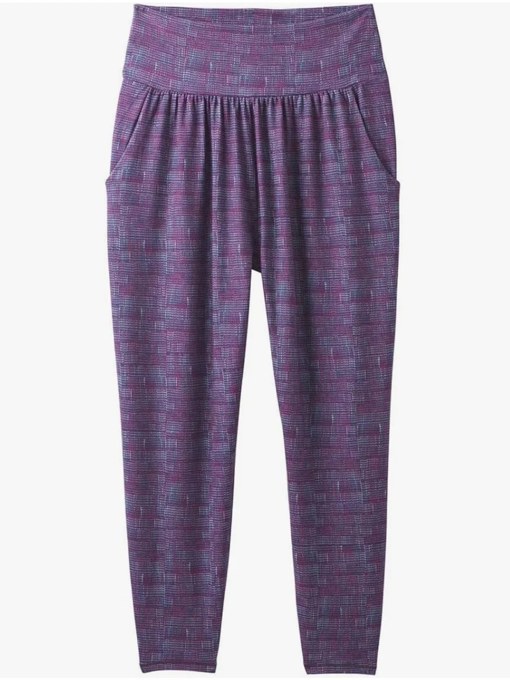 Prana Ryley Jogger Purple Heathered Harem Crop Pants Size Medium